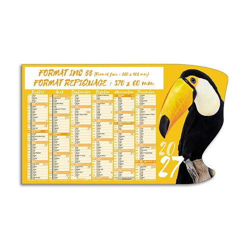 CALENDRIER DECOUPE ANIMAUX COLORES_INC 55_2027 thumbnail 2